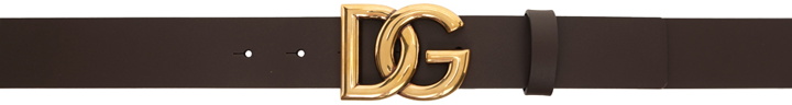 Photo: Dolce & Gabbana Brown 'Cintura Logata' Belt