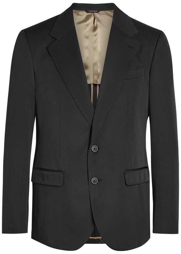 Photo: Dolce & Gabbana Tela Lana Stretch-wool Blazer Black