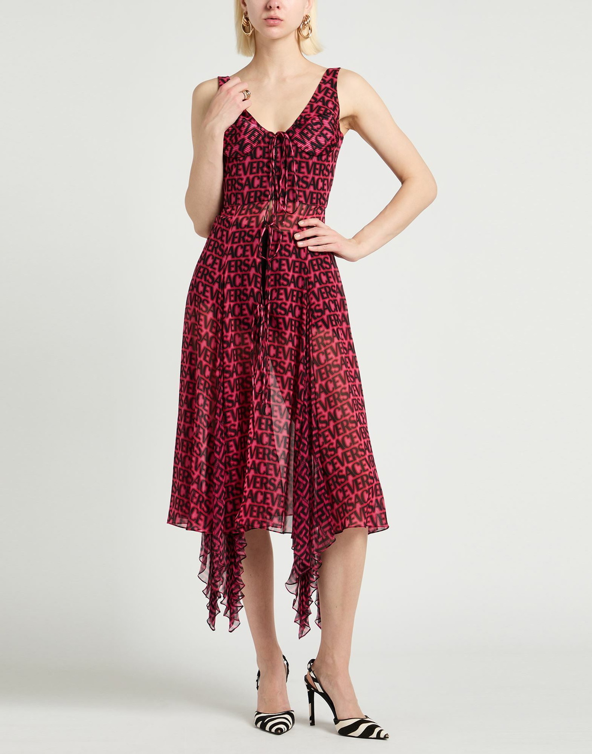 Versace Womens Maxi dress Fuchsia
