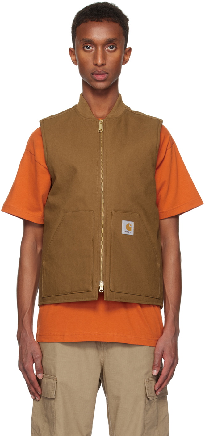 トップス Carhartt WIP CLASSIC VEST - brown Carhartt WIP Classic Vest, Hamilton Brown | Official Online Store