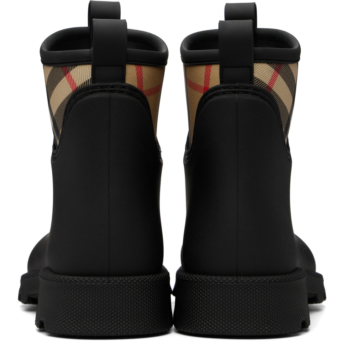 Burberry Black Rubber Marsh Stamp Low Boots​