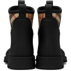 Burberry Black Rubber Marsh Stamp Low Boots​