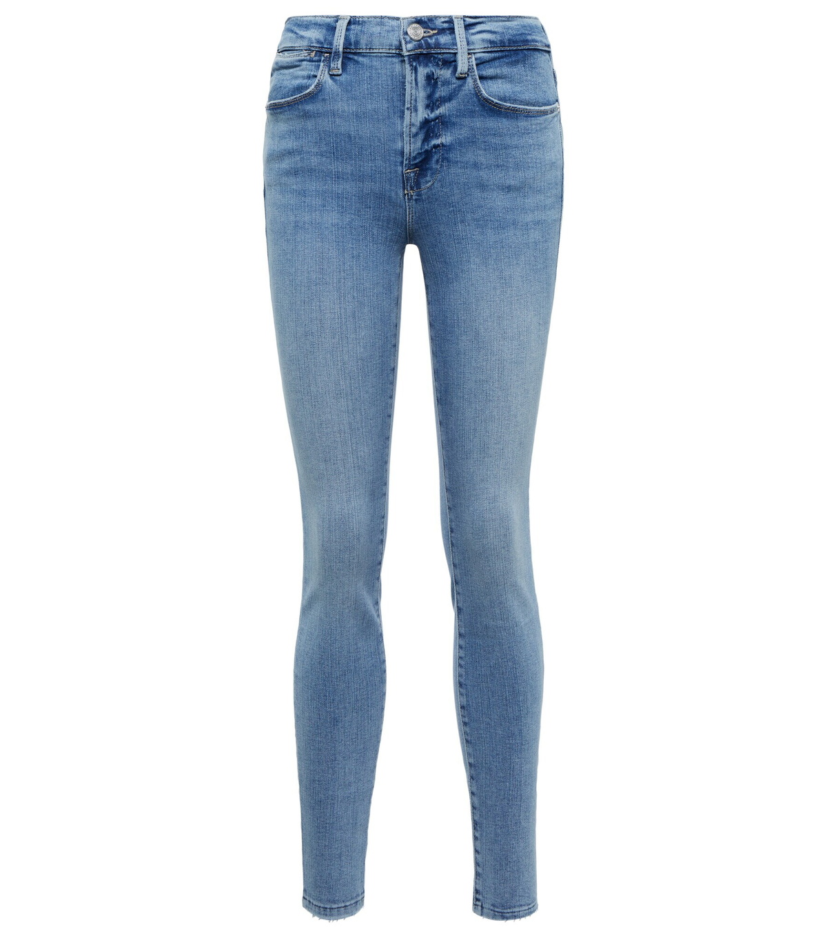 Jeans FRAME DENIM Le High Skinny - Taille 26 Bleu Délavé (occasion Très Bon état)
