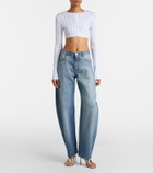 Alaïa Cropped knitted cardigan