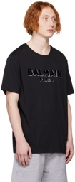 Balmain Black Textured T-Shirt