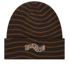 Dime Men's College Wave Cuff Beanie in Black 