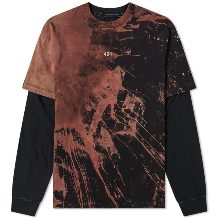 Photo: 424 Reworked Double Layer Bleached Tee