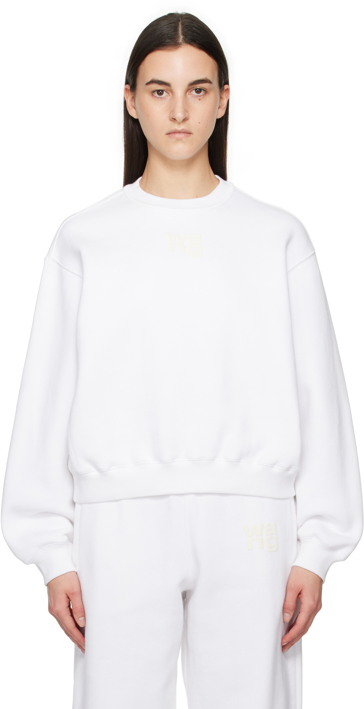 alexanderwang.t White Puff Logo Sweatshirt