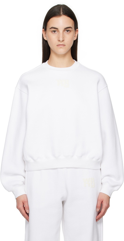 Photo: alexanderwang.t White Puff Logo Sweatshirt