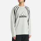 Adidas Men's Warm-Up Long-Sleeve Top in Grey Two