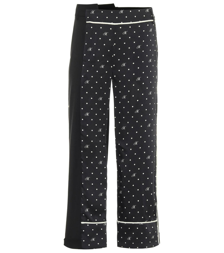 Photo: Monse High-rise polka-dot stretch wool pants