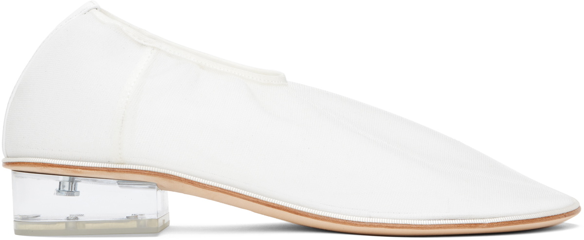 Studio Amelia White Vestige Ballerina Flats