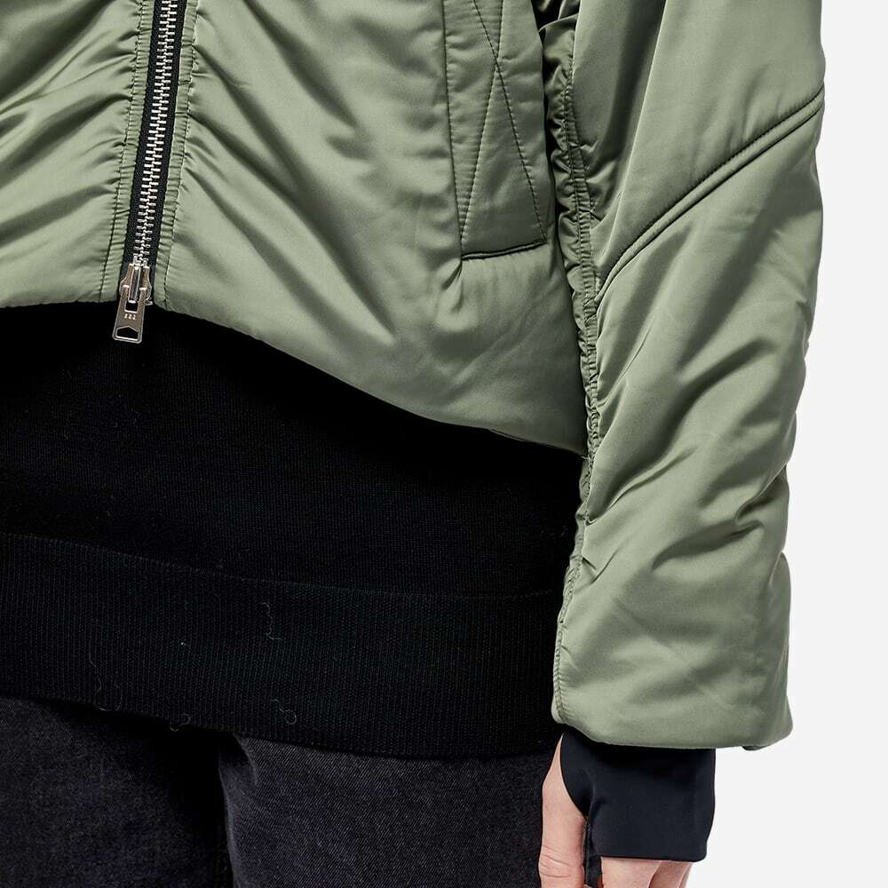 Shoreditch Ski Club Women's Sofie Bomber Jacket in Steel Green