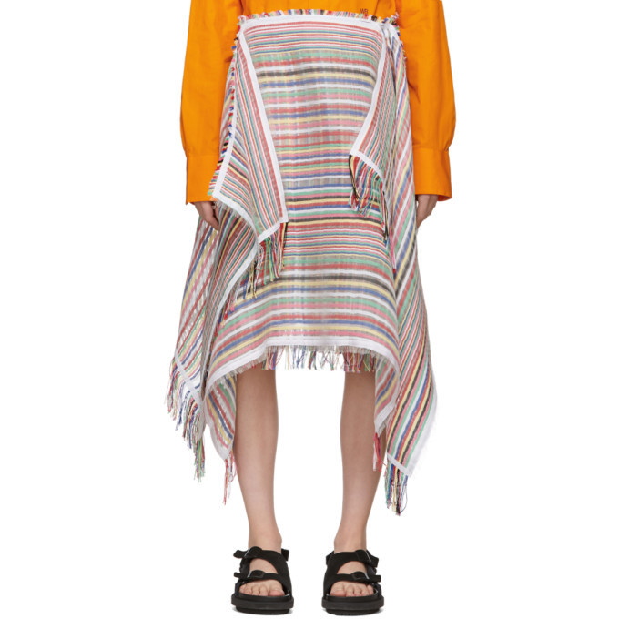 Photo: JW Anderson Multicolor Stripe Scarf Skirt