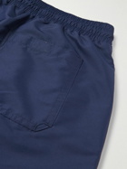 Brunello Cucinelli - Long-Length Logo-Embroidered Swim Shorts - Blue