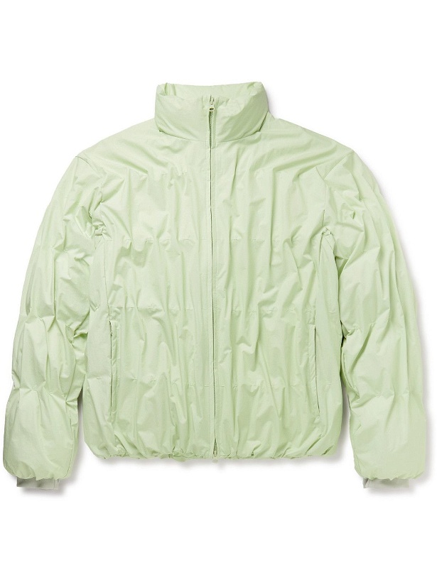 Photo: POST ARCHIVE FACTION - 4.0 Right Pleated Nylon-Ripstop Down Jacket - Green