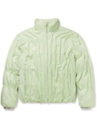POST ARCHIVE FACTION - 4.0 Right Pleated Nylon-Ripstop Down Jacket - Green