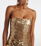 Rachel Gilbert Remy sequined corset gown