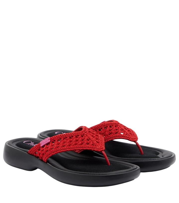 Photo: Chloé Poolette crochet thong sandals
