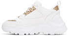 Versace Jeans Couture White Speedtrack Low Top Sneakers