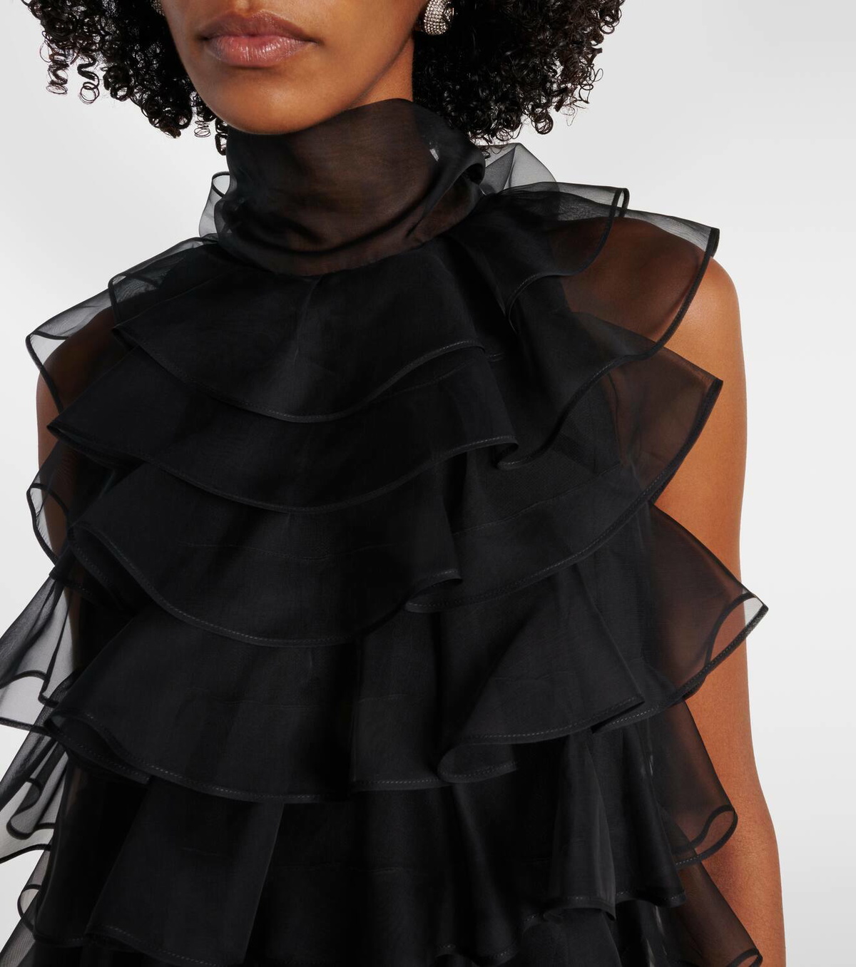 Organza Ruffle Valentino Ruffled silk organza minidress Valentino