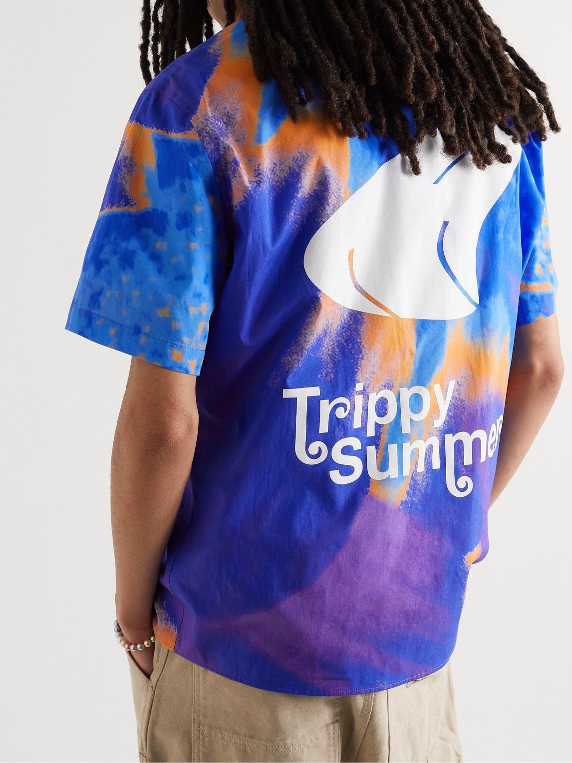 MSFTSrep - Printed Cotton Shirt - Blue