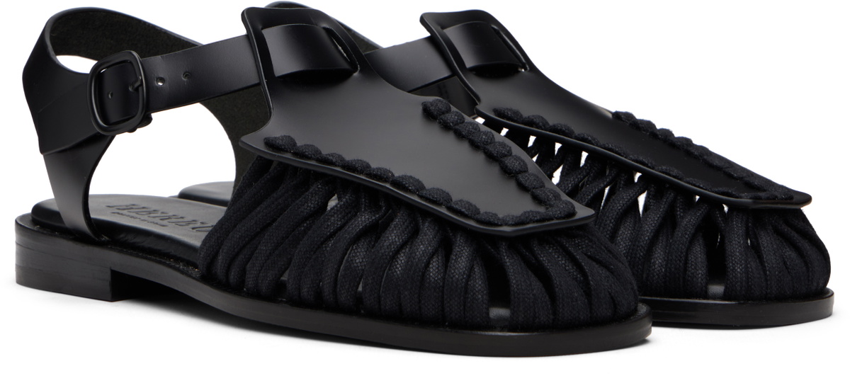 HEREU Black Alaro Sandals