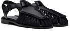 HEREU Black Alaro Sandals