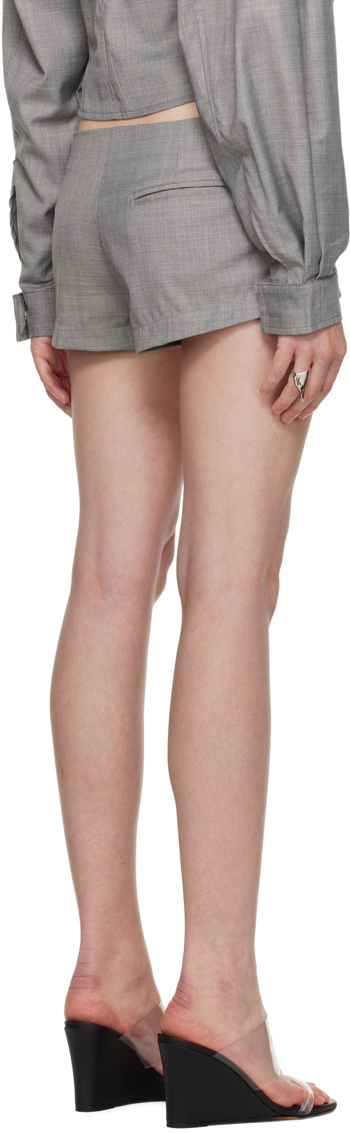 BELLE Gray Noa Shorts