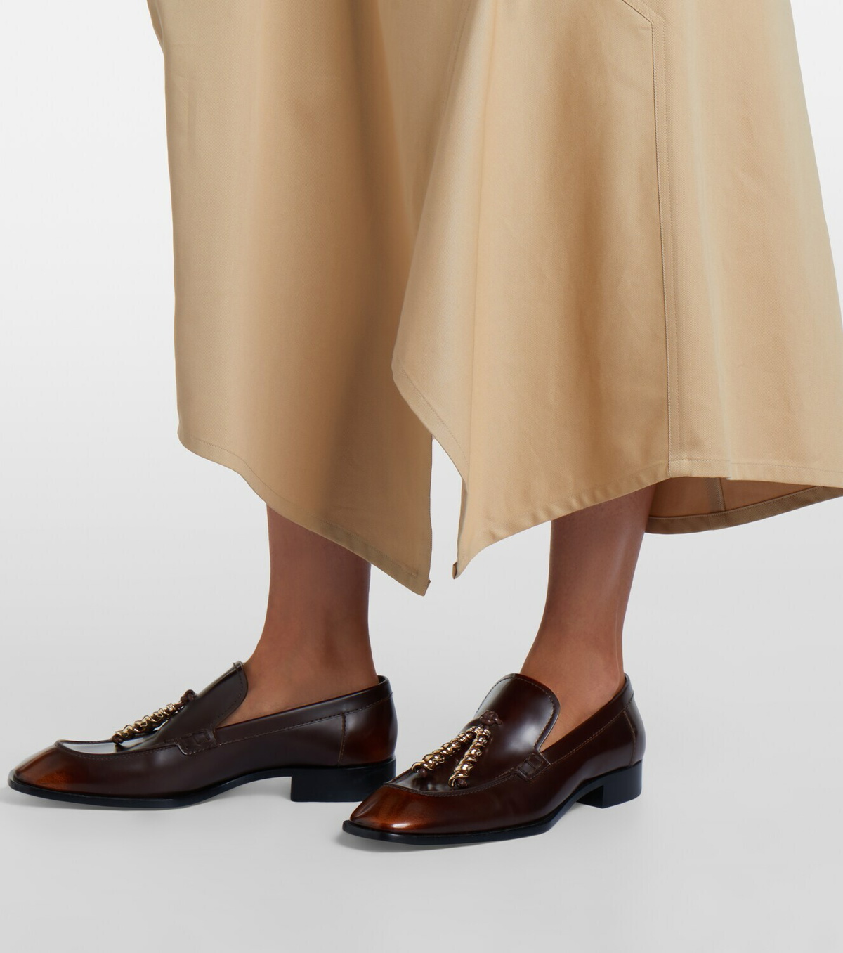 Loewe Asymmetric cotton midi skirt