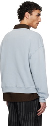 Axel Arigato Blue Distort Washed Sweatshirt