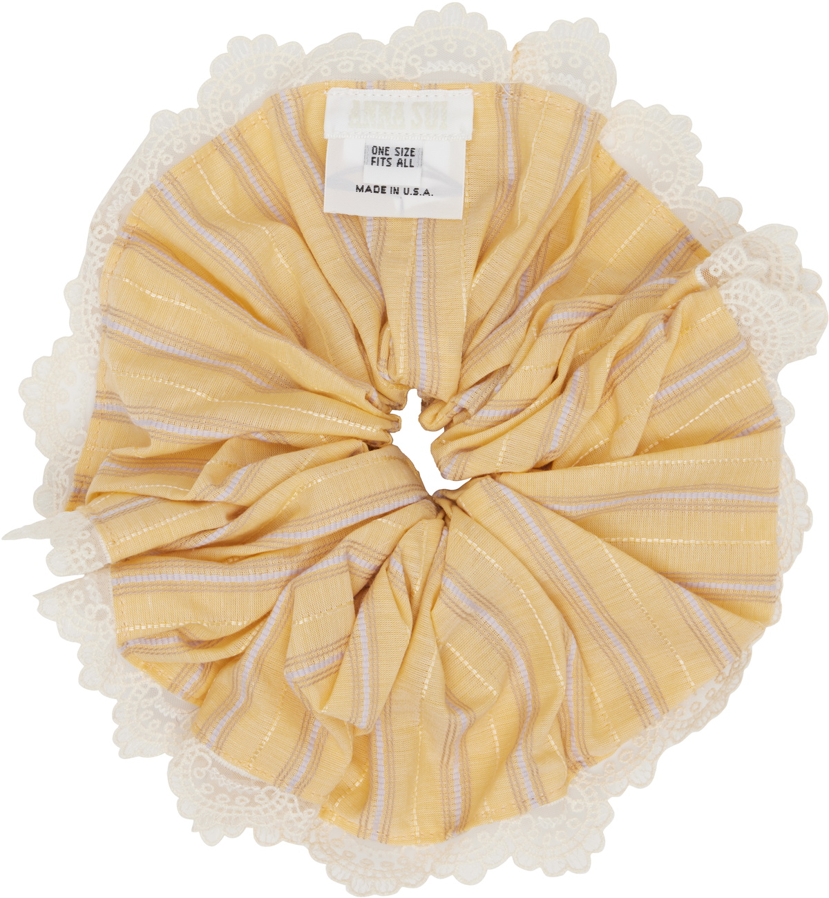 Anna Sui Yellow Lace Scrunchie