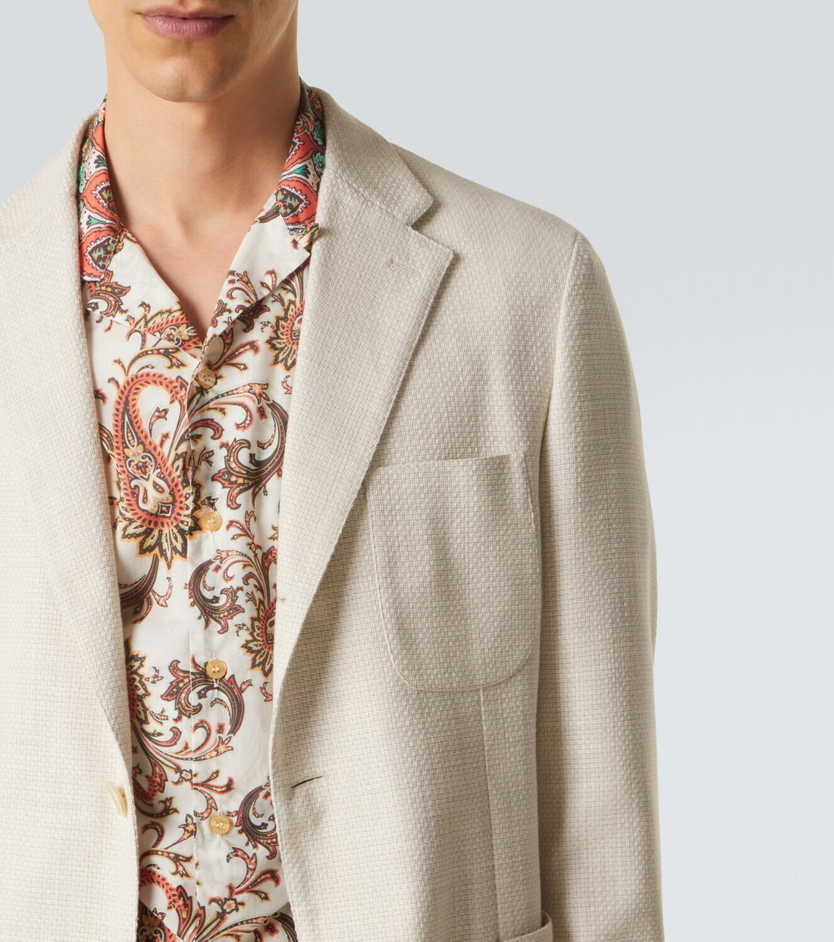 Etro Cotton and wool blazer