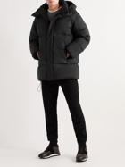 FRAME - Quilted Shell Hooded Down Jacket - Black