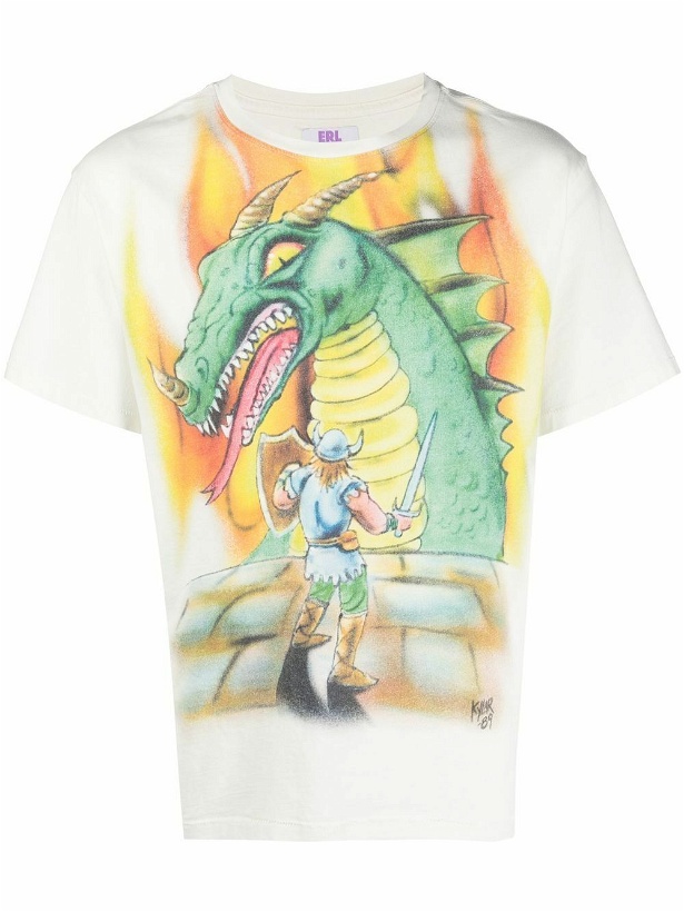 Photo: ERL - Dragon Print Cotton T-shirt