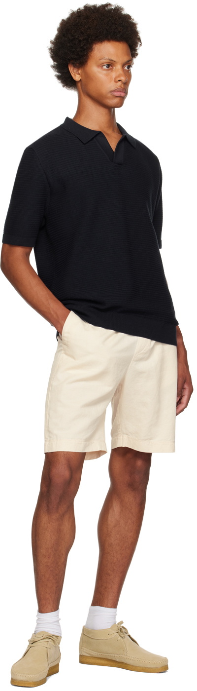 Placket Examplepolo Sunspel Navy Open Placket Polo Sunspel