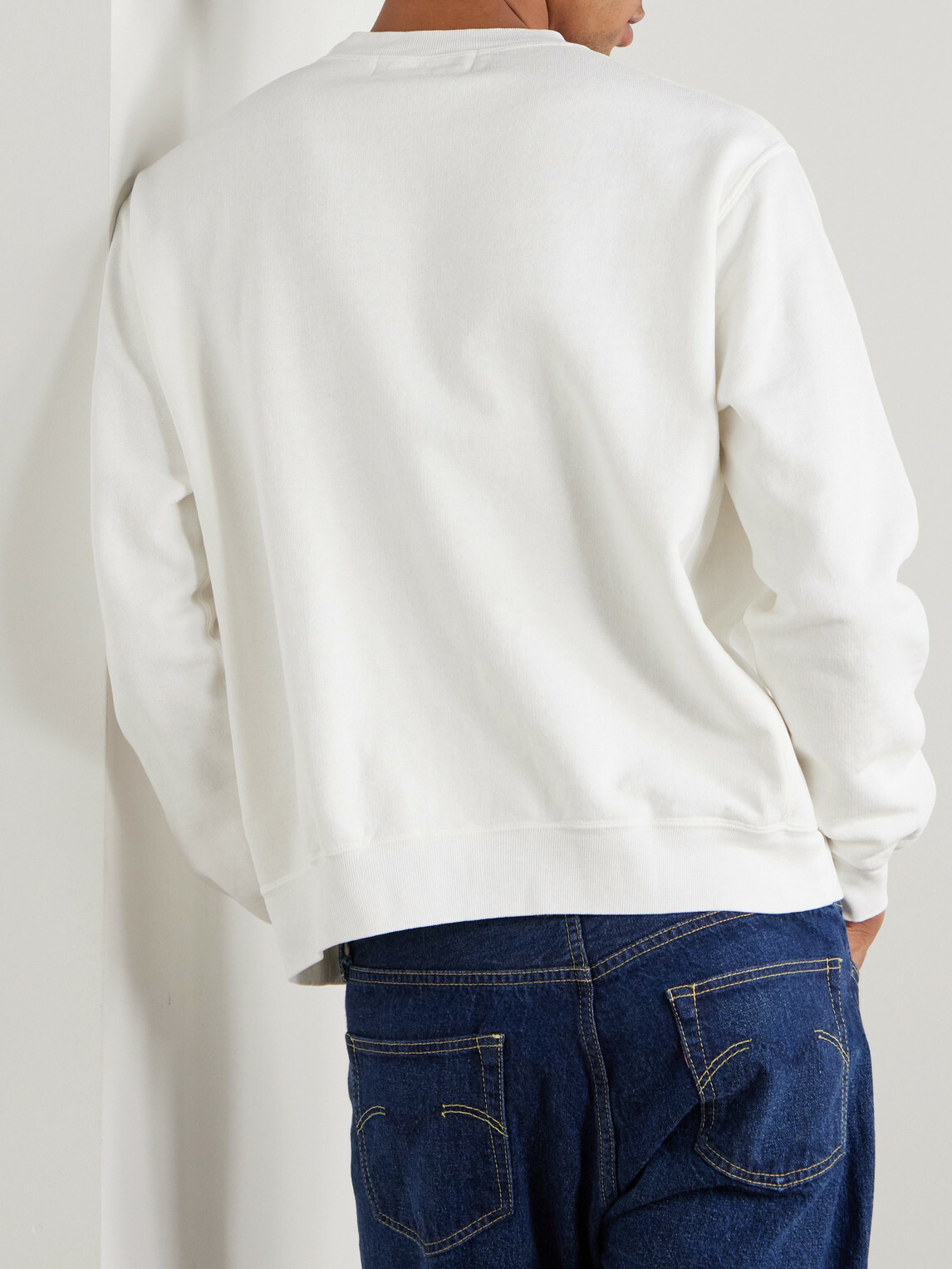 Remi Relief - Ivy Printed Cotton-Jersey Sweater - White