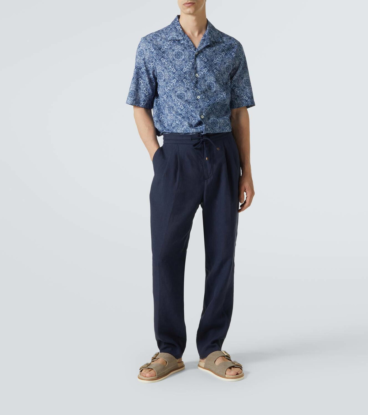 Brunello Cucinelli Linen straight pants Brunello Cucinelli