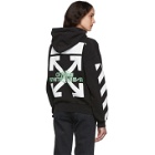 Off-White Black and Multicolor Diag Waterfall Over Hoodie