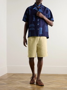 Folk - Assembly Straight-leg Linen and Cotton-Blend Shorts - Neutrals