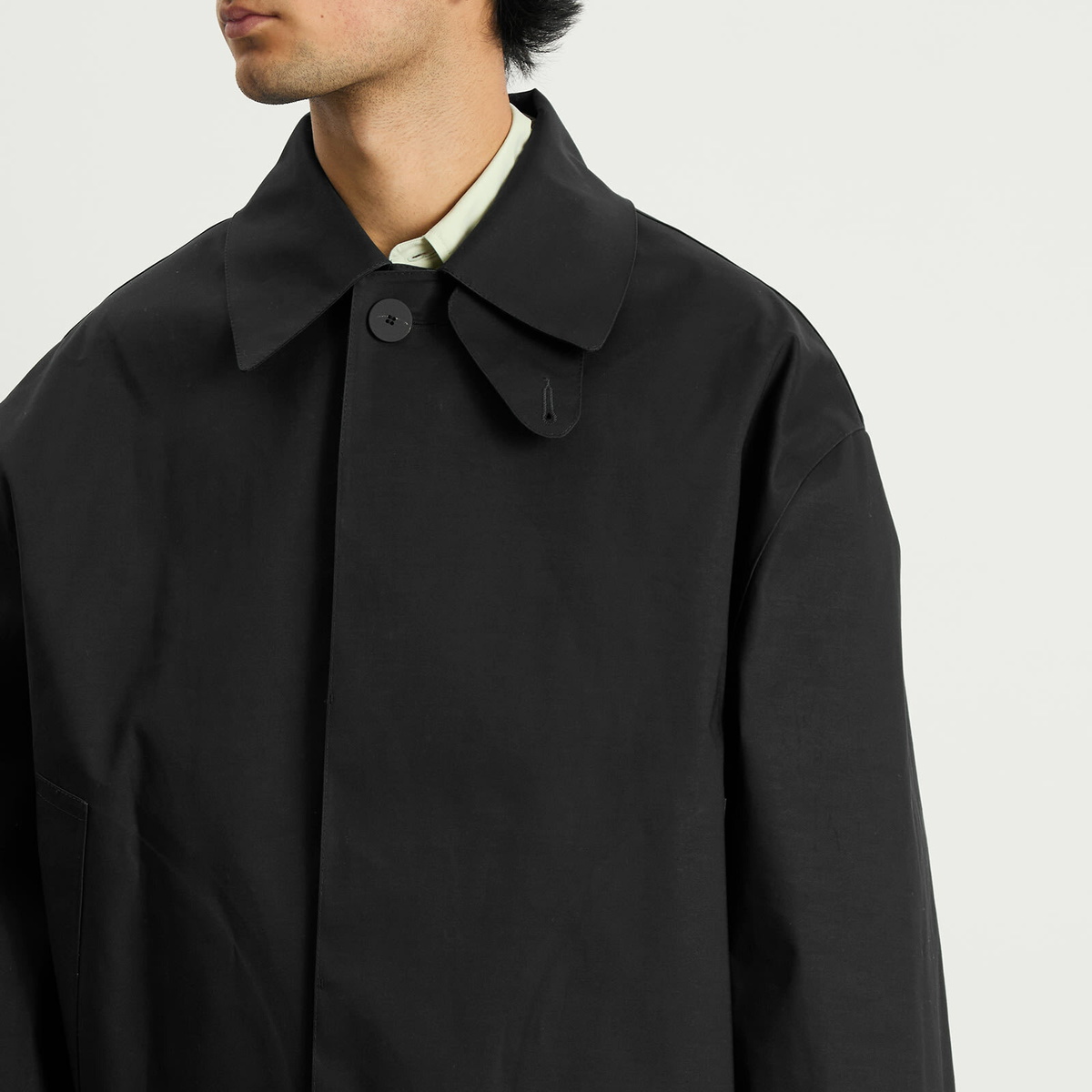 Studio Nicholson Men's x Mackintosh Short Bonded Mac in Black