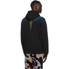 Marcelo Burlon County of Milan Black and Blue Wings Hoodie