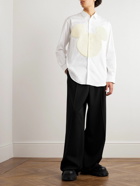 Comme des Garçons SHIRT - Disney Muslin-Appliquéd Cotton-Poplin Shirt - White