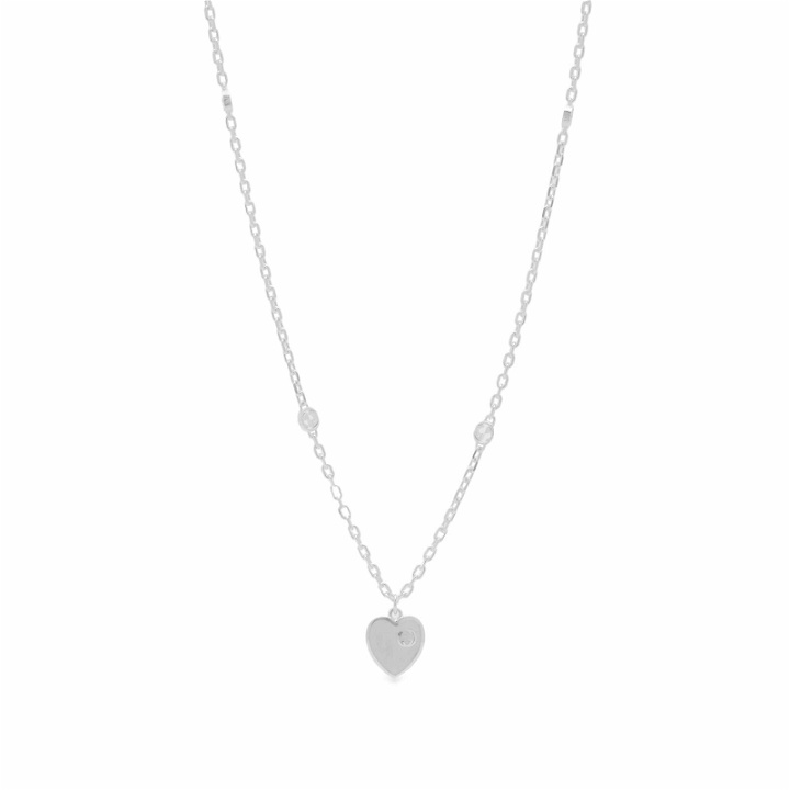Photo: Gucci Women's Jewellery Heart Enamel Necklace in Silver