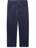 Nanushka - Jett Straight-Leg Cotton-Twill Trousers - Blue