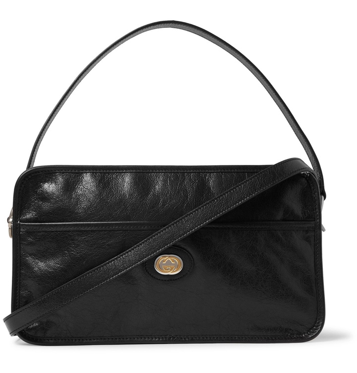 Photo: Gucci - Morpheus Leather Messenger Bag - Black