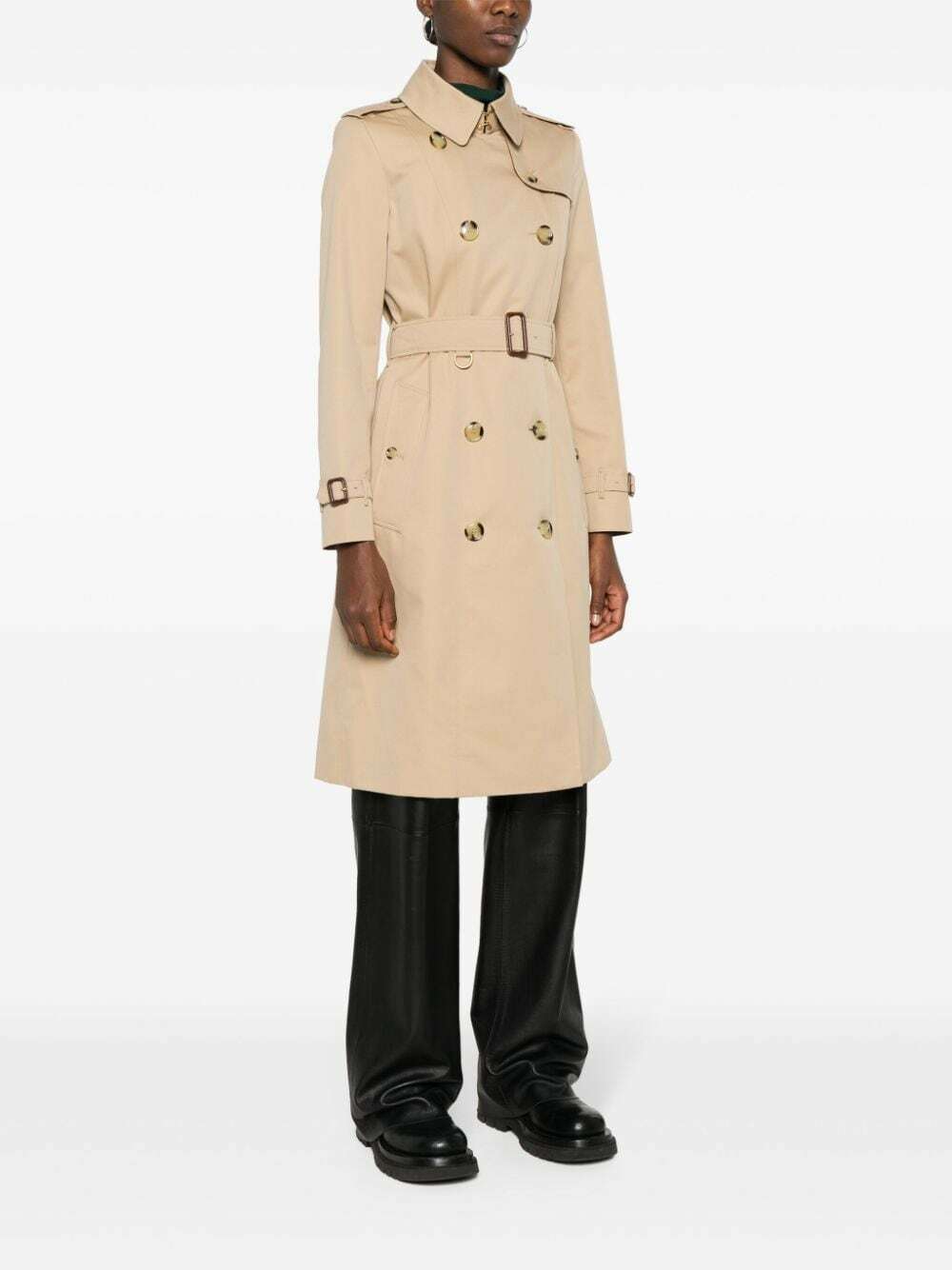 トレンチコート BURBERRY CHELSEA COTTON TRENCH COAT BURBERRY Chelsea Long organic cotton-gabardine trench coat