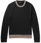 Joseph - Contrast-Trimmed Jersey Sweater - Men - Black