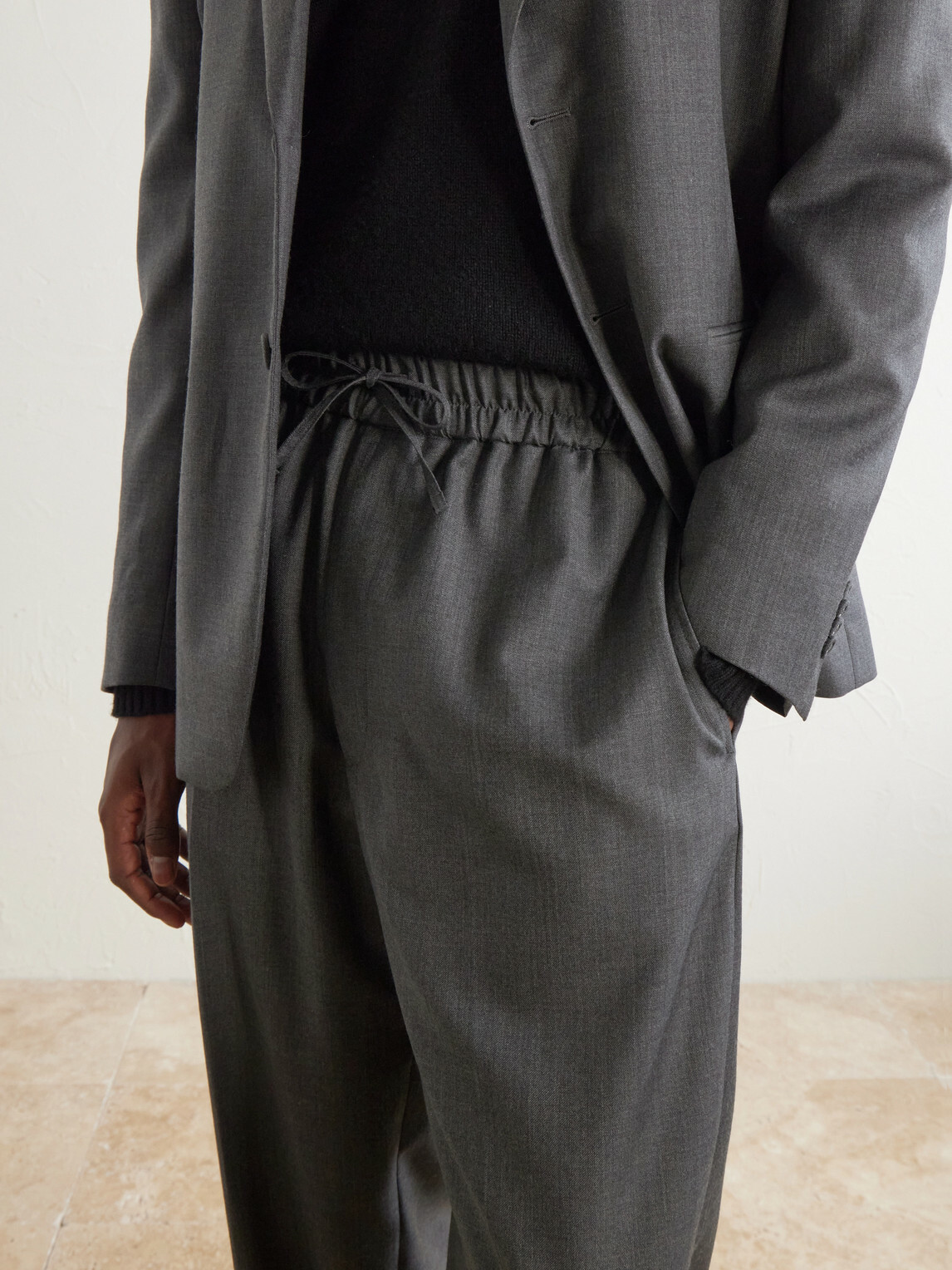 Officine Générale - Nilson Straight-Leg Wool, Cashmere and Silk-Blend Suit Trousers - Gray