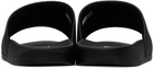 Versace Jeans Couture Black V-Emblem Slides